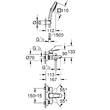 Смеситель для ванны Grohe Cubeo 1018142430 с душевым набором, черный матовый, фото 9