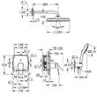 Душова система прихованого монтажу Grohe Cubeo 1053360000 хром, фото 8