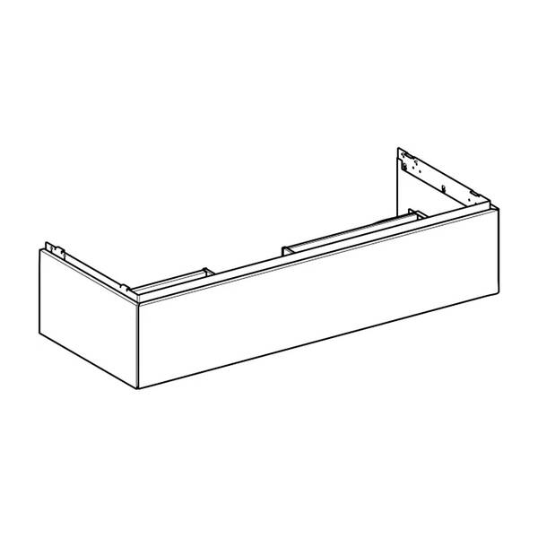 Тумба для раковины Geberit One 505.075.00.2 подвесная, белый матовый, фото 2