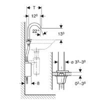 Смеситель для раковины Geberit Piave 116.162.SN.1 электронный, для монтажа на умывальник, стальной, фото №3