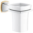 Склянка Grohe Grandera 40909IG0 з тримачем, хром/золото, фото 1