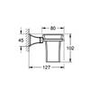 Склянка Grohe Grandera 40909IG0 з тримачем, хром/золото, фото 2