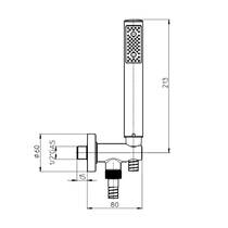 Душовий набір Bossini Zen C12001C00022004 колір антична бронза, фото №3