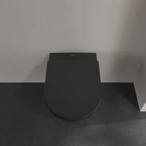 Унітаз підвісний Villeroy&Boch Subway 2.0 5614R0R7 DirectFlush безобідковий, колір Pure Black, фото №5