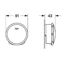 Накладка на сифон для ванны Grohe Talentofill 19952DL0 теплый закат (брошированное розовое золото), фото №3
