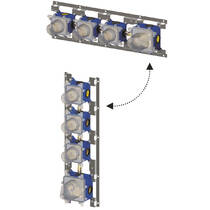 Внутренняя часть для термостата на 3 выхода Paffoni MDBOX019 вертикальная/горизонтальная установка, фото №3