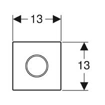 Клавиша смыва Geberit Sigma10 116.025.16.1 электронная, черный матовый, фото №2