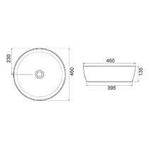 Тумба подвесная Аква Родос Ostin белый мат со столешницей черный мрамор 80 см и раковиной One 46 см, фото №4