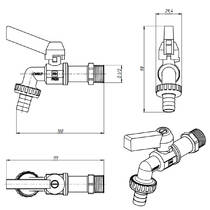 Кран полива FADO New PK01 1/2