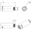 Подовжувач FADO Fitt Chrome UD60 хром 1/2