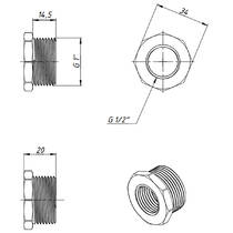 Футорка FADO Fitt Chrome PF01C, 1