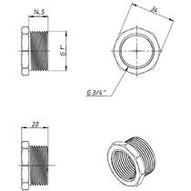 Футорка FADO Fitt Chrome PF02C, 1