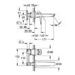 Змішувач прихованого монтажу для раковини Grohe BauEdge 20474001 хром, фото 2