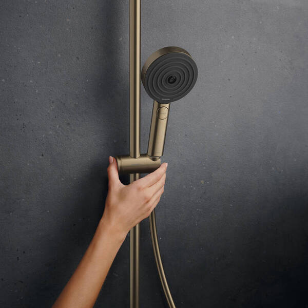 Душова система Hansgrohe Pulsify S Puro Showerpipe 260 1jet 24237140 з термостатом, бронза матовий, фото 3