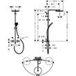 Душова система Hansgrohe Pulsify S Puro Showerpipe 260 1jet 24237140 з термостатом, бронза матовий, фото 2