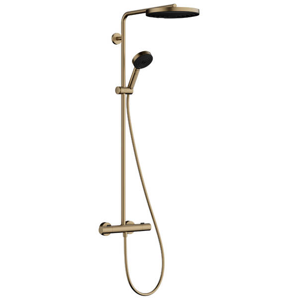 Душова система Hansgrohe Pulsify S Puro Showerpipe 260 1jet 24237140 з термостатом, бронза матовий, фото 1