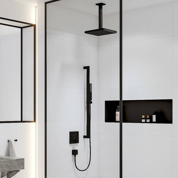 Тримач верхнього душу Hansgrohe 24339670 чорний матовий, фото 3
