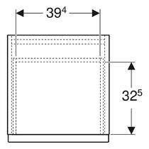 Шафка Geberit iCon 502.315.01.1 підвісна білий матовий, фото №2