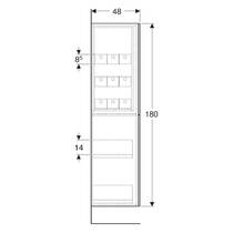 Пенал Geberit 503.011.01.1 24 см подвесной, белый глянец, фото №4