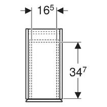 Пенал Geberit 503.011.01.1 24 см подвесной, белый глянец, фото №2