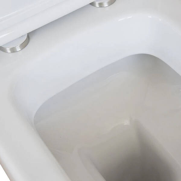 Унітаз підлоговий Аква Родос Noura 4246 з сидінням Slim Soft-Close, білий глянець, фото 5