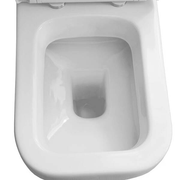 Унітаз підлоговий Аква Родос Noura 4246 з сидінням Slim Soft-Close, білий глянець, фото 3
