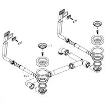 Сифон для кухонной мойки с двойной чашей Hansgrohe 43922800 Stainless Steel, фото №2