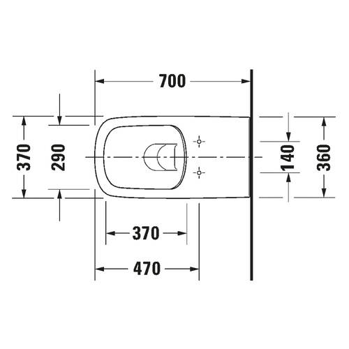 Унитаз подвесной Duravit DuraStyle 2559090000 безободковый, белый глянец, фото 2