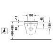 Унитаз подвесной Duravit DuraStyle 2559090000 безободковый, белый глянец, фото 4