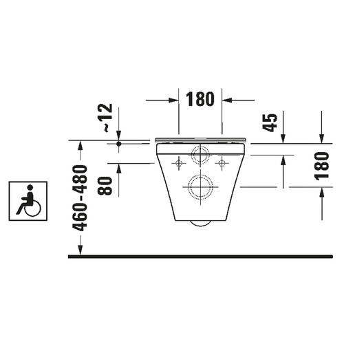 Унитаз подвесной Duravit DuraStyle 2559090000 безободковый, белый глянец, фото 4