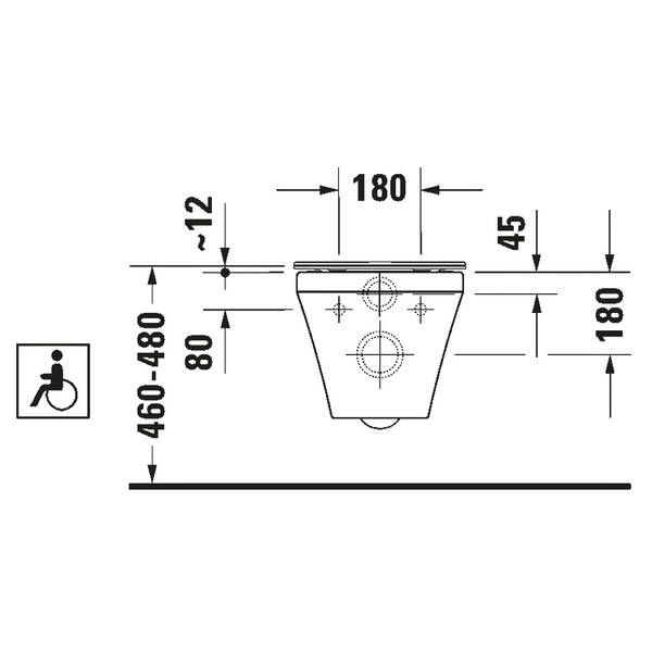Унитаз подвесной Duravit DuraStyle 2559090000 безободковый, белый глянец, фото 4