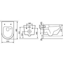 Унітаз підвісний AM.PM Like AquaSpin CLA1900SC безобідковий, білий глянець, фото №2