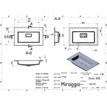 Раковина Miraggio Erica 800 Mirasoft 80 см белый матовый, фото №2