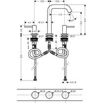 Смеситель для раковины Hansgrohe Tecturis S 73330000, хром, фото №2