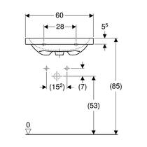 Раковина Geberit iCon Light 501.834.00.7 60 см білий глянець, фото №3