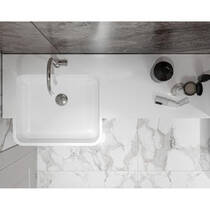 Раковина Miraggio Fontana L Miramarble 100 см белый матовый, фото №5