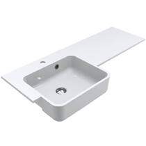 Раковина Miraggio Fontana L Miramarble 100 см белый матовый, фото №1