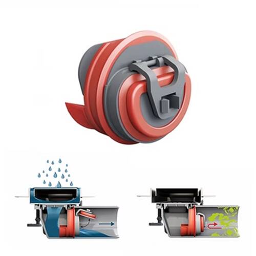 Душовий канал Devit Universal UN60220 60 см з нержавіючої сталі та низьким сифоном і накладкою, з горизонтальним виводом, хром, фото 12