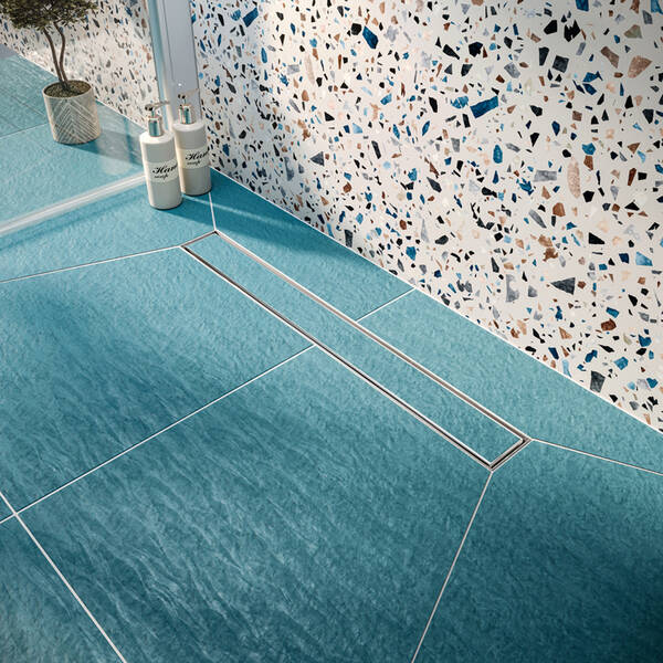 Душовий канал Devit Universal UN60220 60 см з нержавіючої сталі та низьким сифоном і накладкою, з горизонтальним виводом, хром, фото 10