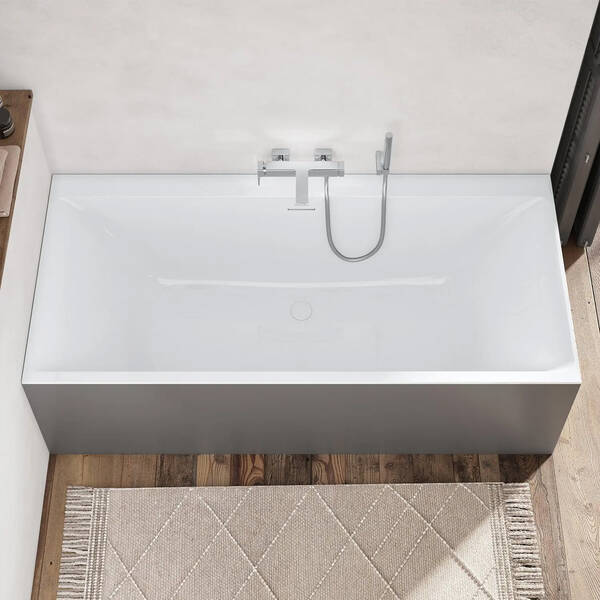 Ванна кварилова Villeroy&Boch Subway 3.0 UBQ180SBW2DV-RW 180х80 см з ніжками, білий матовий, фото 8