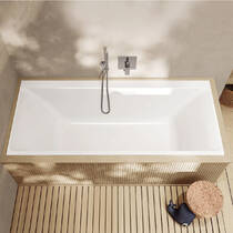 Ванна кварилова Villeroy&Boch Subway 3.0 UBQ180SBW2DV-RW 180х80 см з ніжками, білий матовий, фото №6