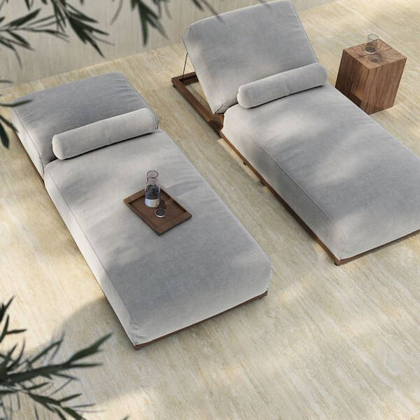 Керамогранит Italgraniti I Travertini TR03BA Travertino Beige Vein Cut Sq. 60x120 см, фото 1