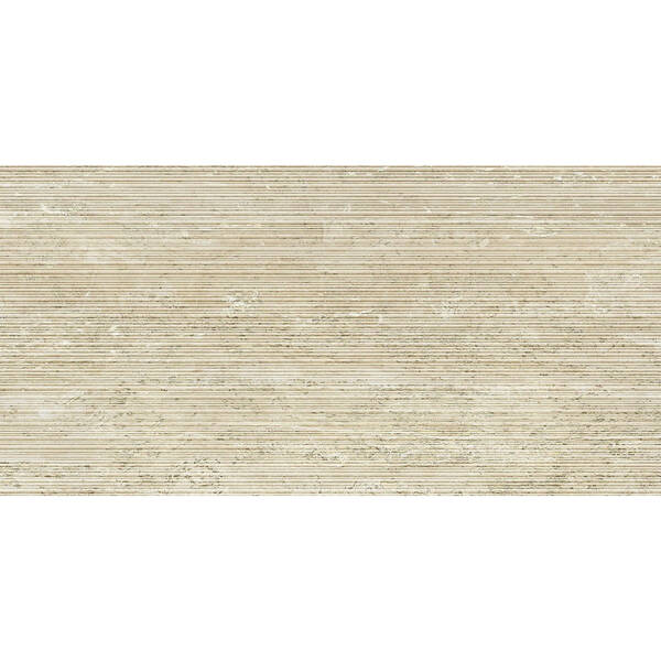 Керамогранит Italgraniti I Travertini TR03BAR Beige Vein Cut Ribbed Sq. 60x120 см, фото 2