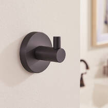 Гачок Аква Родос Gloria Gun Metal 8115 одинарний, графіт матовий, фото №4