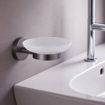 Мыльница Аква Родос Gloria Gun Metal 8122 с держателем, графит матовый, фото №4