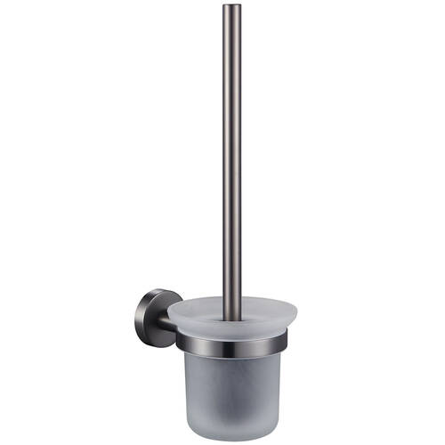 Щітка для унітазу Аква Родос Gloria Gun Metal 8129 з тримачем, графіт матовий, фото 2