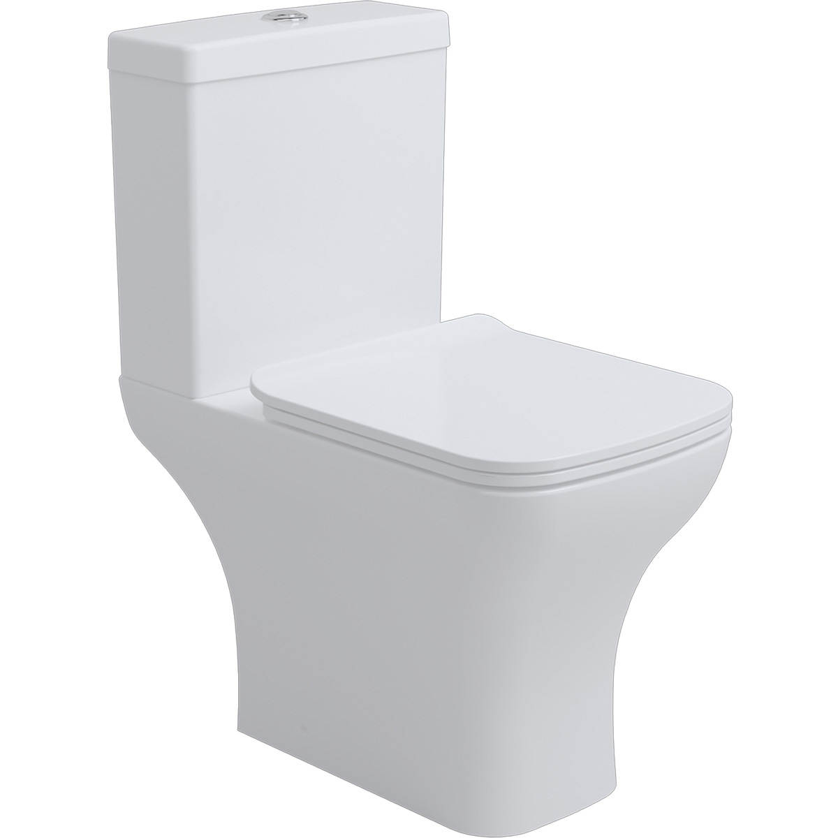 3590020 Basic Кришка soft-close до унітазу компакт, білий глянець (1 сорт)