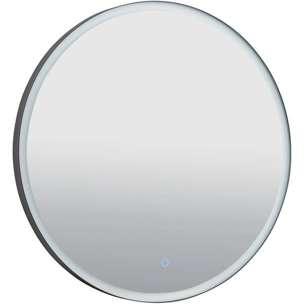 Зеркало Аква Родос Lorenzo 27302 с LED-подсветкой 1000х1000 мм черный, фото 3