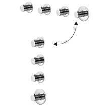 Смеситель скрытого монтажа с термостатом для душа Paffoni Modular Box MDE019CR хром, фото №4