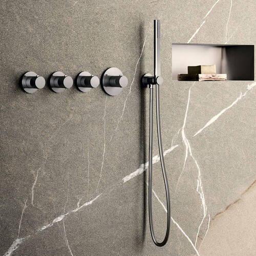 Змішувач прихованого монтажу з термостатом для душу Paffoni Modular Box MDE019CR хром, фото 1